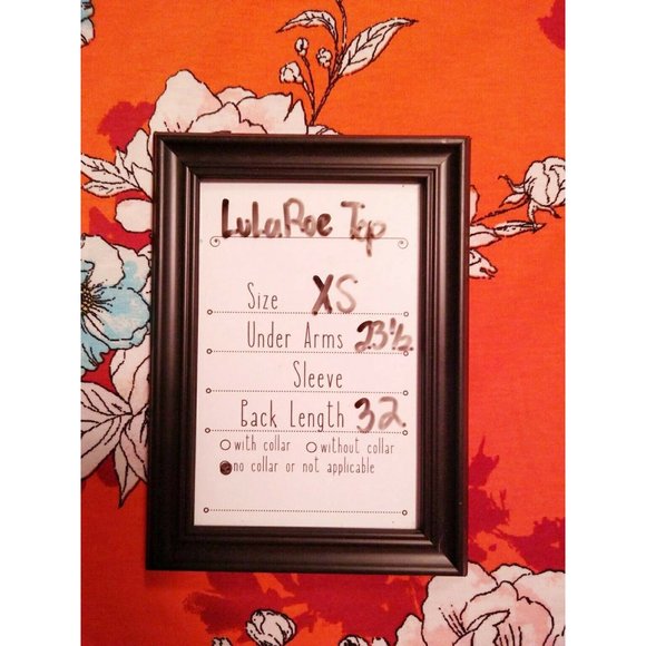 LuLaRoe Irma Tunic XS hi low Top Orange Floral - Picture 5 of 5